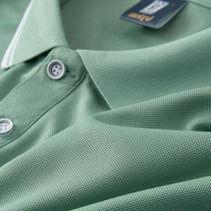 Chemises de golf respirantes pour hommes en Spandex/Nylon tricoté, avec logo imprimé ou brodé, personnalisables, vierges ou unies, vente en gros - Product Image 4