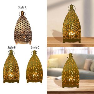 Farol Colgante Marroquí, Farol de Metal Retro Vintage para Decoración del Hogar y Ambiente - Product Image 5