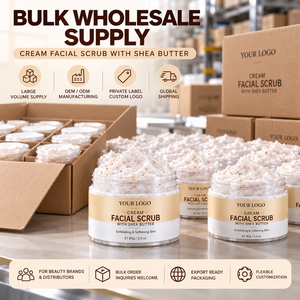 Wholesale Organic Shea Butter Facial Scrub Private Label OEM ODM Moisturizing Exfoliating Skincare Manufacturer - Product Image 3