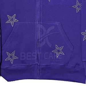 Sweat-shirts à strass pour hommes de haute qualité à prix de gros, vêtements d'hiver basiques, séchage rapide, respirants - Product Image 4
