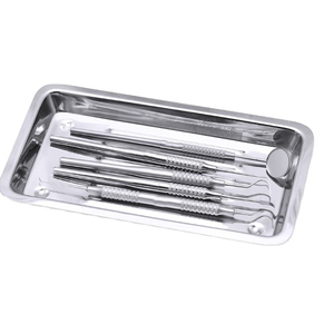 Kit de herramientas y bandeja para examen dental de acero inoxidable, manual, reutilizable, sin óxido, certificado CE, agarre ergonómico, 3 posiciones de mandíbula - Product Image 6
