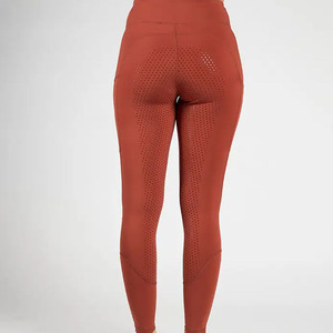 Leggings de yoga taille haute pleine longueur avec poches, respirants, en Spandex et Nylon, sans coutures, couleur unie - Product Image 5