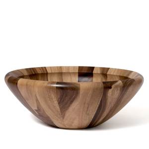 Bol de service en bois d'acacia naturel rustique, fait main, léger, vaisselle de cuisine, bol à salade, à soupe, à collation, meilleur prix - Product Image 4