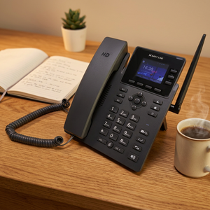 Téléphone <span class=keywords><strong>fixe</strong></span> <span class=keywords><strong>VoIP</strong></span> 4G OEM ECG-IP503J prenant en charge 3 comptes SIP, carte SIM, WiFi, voix HD, protocole SIP2.0 - Product Image 2