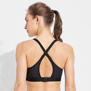 เสื้อชั้นในกีฬาสำหรับผู้หญิง ระดับการซัพพอร์ตปานกลาง ไร้ตะเข็บ ระบายอากาศได้ดี เหมาะสำหรับออกกำลังกาย ฟิตเนส โยคะ แห้งเร็ว เป็นมิตรกับสิ่งแวดล้อม มีไซส์พลัส - Product Image 6