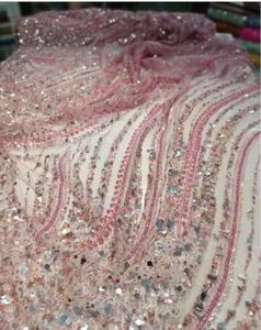 Elegant Georgette Woven <b>Fabric</b> for Bridal Dresses Parties & Dance Costumes-Shiny Sequin Quick-Dry Medium <b>Weight</b> - Product Image 2