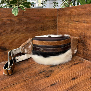 Wholesale New Fashion Custom Outdoor Cowhide Fanny Pack Genuine Leather Hip Bum Bags <b>Belt</b> Bags for <b>Travel</b> Hiking Cycling Running - Product Image 4