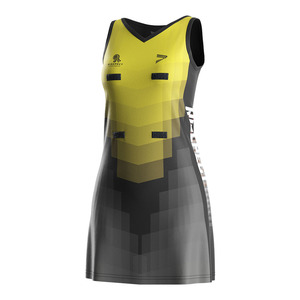 Top Selling <b>Custom</b> Blue Plus Size Seamless Anti-Bacterial Nylon Elastic Waist Printed Netball Uniform Skirt <b>Dress</b> Sportswear - Product Image 4