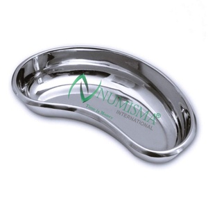 Plateaux chirurgicaux manuels en acier inoxydable allemand, finition polie, pour instruments de chirurgie générale en milieu hospitalier - Product Image 4