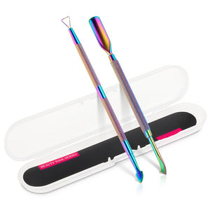 Poussoir à cuticules professionnel en acier inoxydable, meilleur prix de gros, éliminateur de cuticules, poussoir à ongles, grattoir - Product Image 1