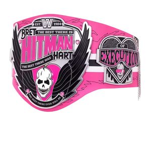 Ceinture de champion WWE Bret Hart personnalisée rose et noire, ceinture de titre sur mesure, cadeau personnalisé pour les fans de lutte, Excellence of Execution - Product Image 4