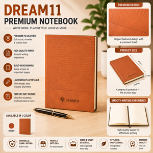 Premium A5 PU Leather Sewing Binding Embossed Journal Soft Touch Cover 100gsm Quality Paper <b>Bookmark</b> Portable Planner - Product Image 5