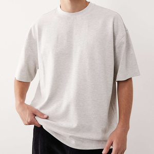 Men Oversized T-shirt High Quality 260gsm Heavyweight <b>Tshirt</b> 100% Cotton Streetwear Boxy Graphic Printed Custom T Shirt - Product Image 1