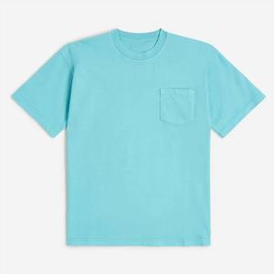 Camiseta de Algodón para Hombre, Moderna y Elegante, Estilo Casual, Diseño Liso, Tejido de Franela, Tallas Grandes, Sin Cuello, Teñido Liso, Transpirable - Product Image 2