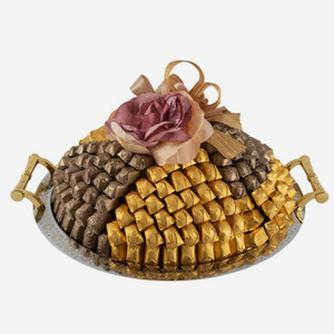 Plateau en laiton martelé avec bordure perlée, organiseur, plateau de rangement pour chocolats en laiton, qualité supérieure - Product Image 4