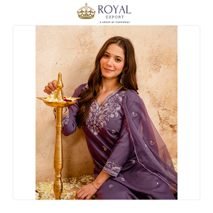 Ropa pakistaní de diseñador de excelente calidad, nueva, de Chanderi con bordados, conjunto de Kurti y pantalón para bodas y fiestas. - Product Image 3