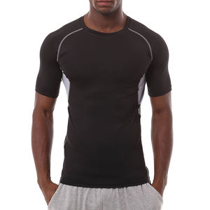 T-shirt de sport respirant et à séchage rapide pour hommes, grande taille, avec logo personnalisé, idéal pour la gym, le fitness et le yoga – Vente en gros à prix réduit - Product Image 5