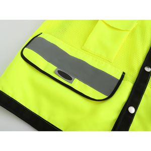 Chaleco de Construcción, Ropa Reflectante de Trabajo, Chaleco de Seguridad Reflectante de Alta Visibilidad, Chaleco de Seguridad Industrial con Logotipo - Product Image 5