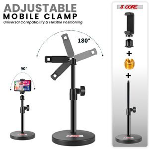 Supporto per Microfono da Scrivania 3-in-1 Regolabile con Morsetto per Telefono e Braccio MS RBS - Product Image 5