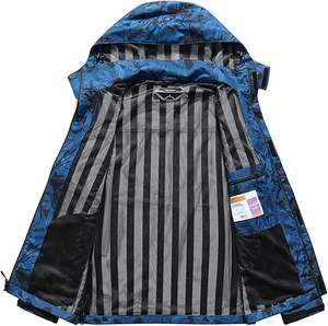 Chaqueta Cortavientos Larga de Invierno para Hombre, Diseño de Marca, con Capucha, Cuello Alto, Estilo Vintage, Ligera y Resistente al Viento, Venta al Por Mayor - Product Image 5