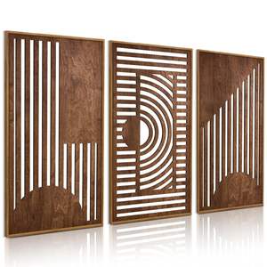 Panneaux muraux en MDF découpés au laser, décoration élégante pour l'intérieur de bureau - Product Image 3