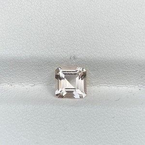 Morganite rose naturelle non traitée, taille Asscher, pierre précieuse en vrac, qualité supérieure, béryl rose pêche pour la fabrication de bijoux - Product Image 5