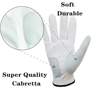 Gants de golf en cuir véritable 100 % les plus vendus, logo personnalisé, design moderne, antidérapants, respirants, prix de gros, faible MOQ - Product Image 5