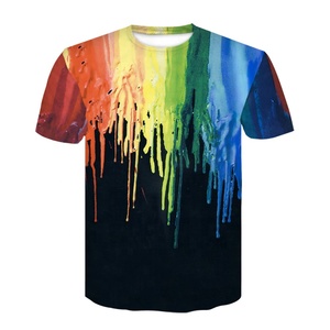 Camiseta de los hombres de verano Vincent van pintura noche estrellada imprimir 3d t camisa Casual camiseta tops - Product Image 1