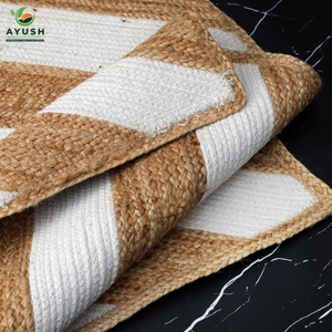 Tapis rectangulaires pour enfants, sûrs et non toxiques, 120 cm x 180 cm, en jute 100 %, personnalisables pour les foyers et les bureaux - Product Image 4