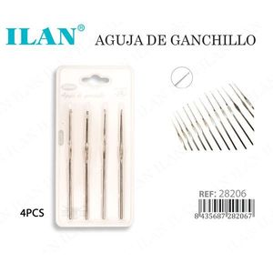 Set di uncinetti Ilan 4 pezzi, aghi in metallo per lavori a maglia e artigianato - Product Image 3