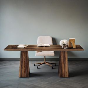 Modern <b>Simple</b> 63-Inch Executive <b>Desk</b> Large Office Double Pedestal Computer <b>Desk</b> for Workstations and Conference Tables - Product Image 5
