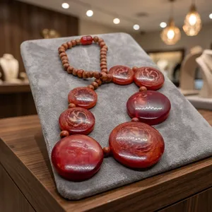 Collier en résine fait main, collier en résine personnalisé, collier en résine époxy d'Inde par TAQI CRAFT INTERNATIONAL - Product Image 5