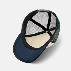 Custom 3-Tone Trucker <b>Hat</b> Color Mesh Back Snapback Baseball Cap for Men Women with Adjustable Fit and Logo Embroidery OEM ODM - Product Image 6