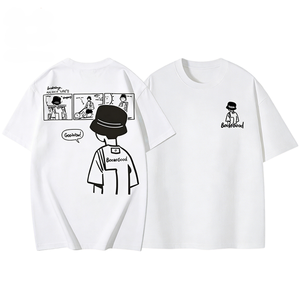 T-shirt décontracté pour homme en jersey 100% coton, poids lourd, coupe ample, imprimé DTG, avec des caractéristiques de séchage rapide et respirant pour l'été - Product Image 3