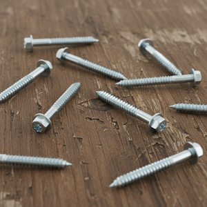 Tornillo de Cabeza Hexagonal Externa de Acero al Carbono CLASE 4, Marca PDC, Modelo 4, Resistente a la Corrosión, Galvanizado en Caliente, Rosca para Madera, Métrica/Pulgada - Product Image 3