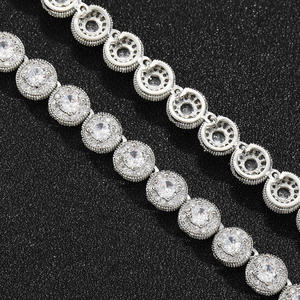 Collier chaîne hip-hop en moissanite avec finition polie et fermoir sécurisé, disponible pour l'exportation – Vente en gros - Product Image 6
