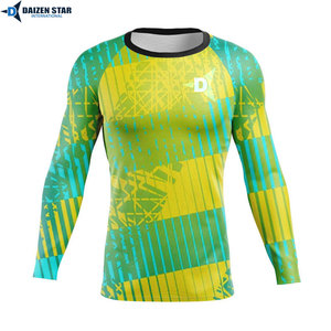 Camiseta de compresión para hombre, para gimnasio, fitness, MMA, BJJ, entrenamiento, protección UV, ropa deportiva de secado rápido - Product Image 3