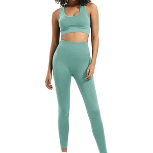 Ensemble de yoga et de sport grande taille uni pour femme, prix de gros abordable, vêtements de sport les plus vendus - Product Image 1