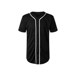 2026 Best Quality Stitched 100% <b>Polyester</b> And Cotton Baseball Team Customizable Jersey Sporty Outdoor - Product Image 2