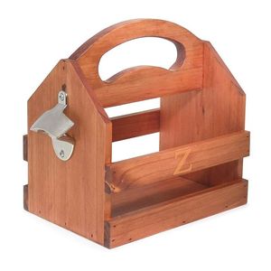 Porte-bouteille de champagne en bois gravé personnalisé, cadeau artisanal pas cher avec logo personnalisé - Product Image 1