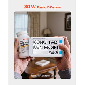 Lente d'ingrandimento digitale portatile HD da 5 pollici con zoom 4X-32X, ausilio elettronico per la lettura, versione base, attrezzatura per la cura della vista 17 Co - Product Image 4