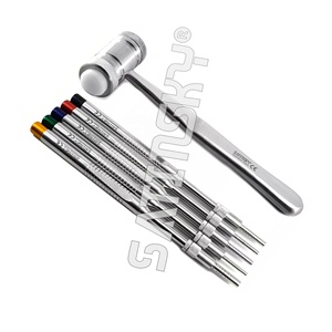 Juego Premium de 9 Cinceles Dentales de Acero Inoxidable, Martillo Mead, Instrumentos Quirúrgicos Manuales con Certificación CE para Implantes Dentales - Product Image 3