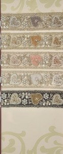 Dentelle en organza à paillettes fantaisie de qualité supérieure pour vêtements de fête et embellissements de vêtements de mariée, vente en gros - Product Image 2