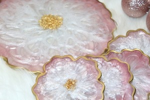 Lightweight Resin Coasters Colors for Casual Dining for Flat Restaurants & Hotels Dinner Servings - Product Image 5