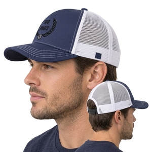 Casquette de camionneur personnalisée, dos en maille tendance, fermeture à pression, devant en mousse, tissu en toile respirant, ajustement confortable, décontractée, pour l'extérieur et les voyages, OEM - Product Image 4