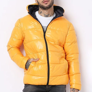 Heavy Designer <b>Padded</b> <b>Waterproof</b> Breathable Zipper Oversized Quilted Winter Wear Custom Men Shiny Plus Size Puffer <b>Jacket</b> - Product Image 1