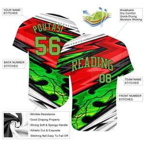 Camiseta de Béisbol Sublimada Personalizada para Hombre, Manga Corta, Absorbe la Humedad, 100% Poliéster, Impresión del Nombre del Equipo, para Todas las Temporadas, Ropa para Adultos - Product Image 3