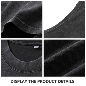 Camiseta sin mangas deportiva con efecto lavado ácido personalizada para hombre, estilo vintage - Product Image 5