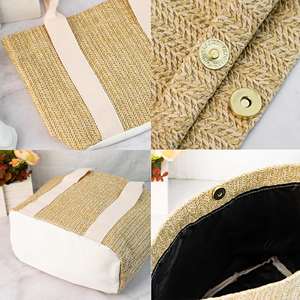 Bolsa de Mano de Yute Ecológica con Logotipo Personalizado, Bolsa de Compras Promocional Reutilizable y Duradera para Empresas - Product Image 4