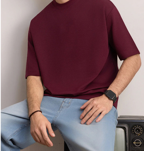 Nouveaux T-shirts Formels pour Hommes Tendance, Épaules Tombantes, Qualité Supérieure, Impression Personnalisée, 100% Polyester, Été, Très Tendance - Product Image 5